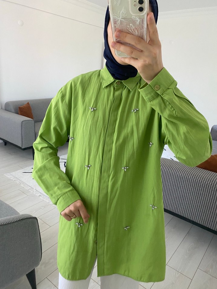 Taşlı gömlek - Görsel 4