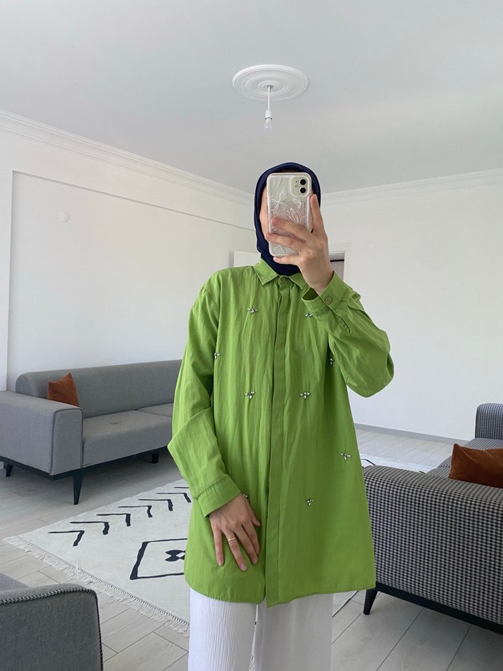 Taşlı gömlek - Görsel 2