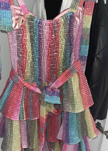 New Arrilvals Lily Rose Rainbow Waves Elbise - Görsel 2