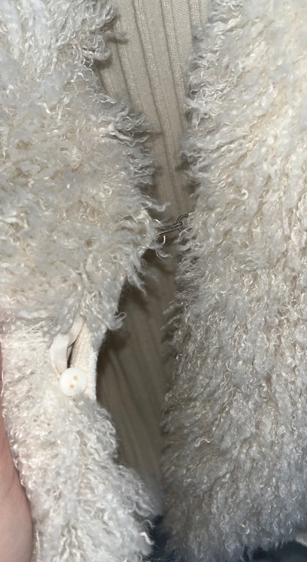 Koton Beyaz Kürklü Yünlü Kadın Kazak - Görsel 2