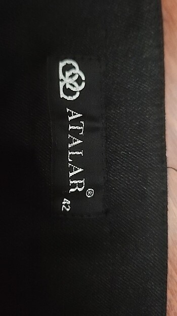 42 Beden Siyah geniş paça pantolon 