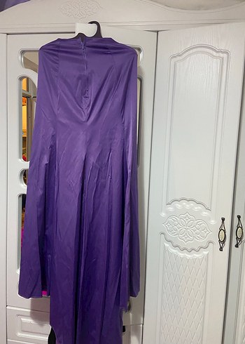 Pelerinli Mor kına elbisesi - Görsel 4