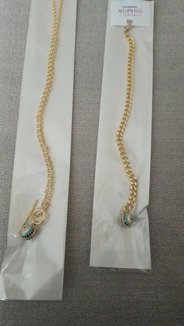 Xuping nazar boncuklu kolye ve bileklik - Görsel 2