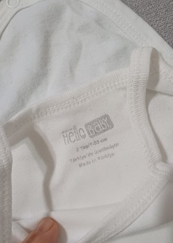 Bebek Kısa Kollu Beyaz  zıbın - Görsel 4