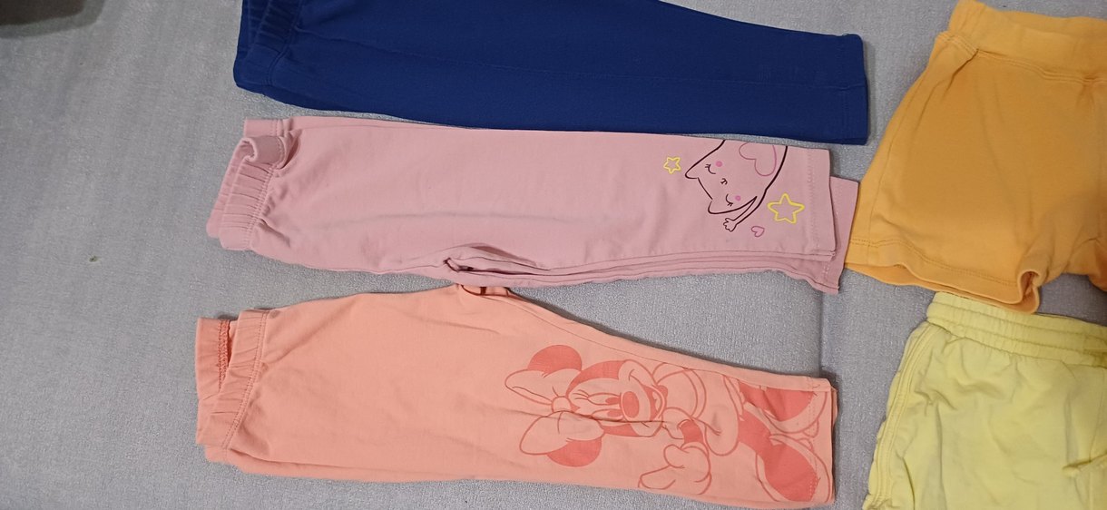 Sarı ve Pastel Sarı Kız Çocuk Şortları - Görsel 2