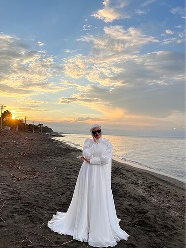 Zairadress beyaz elbise