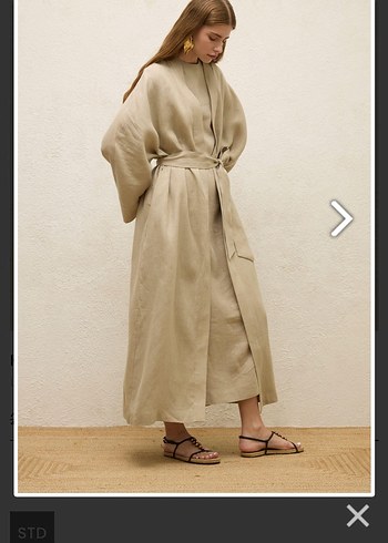 Manuka keten kimono takım