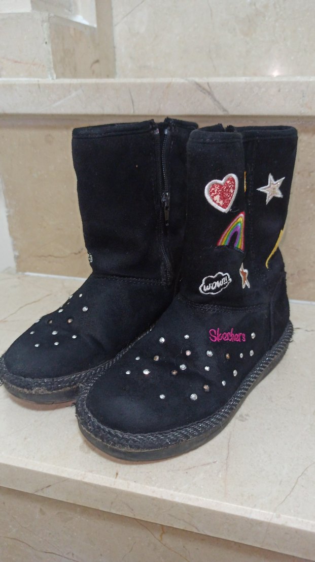 Renkli Nakışlı Kız Çocuk Botu - Görsel 2