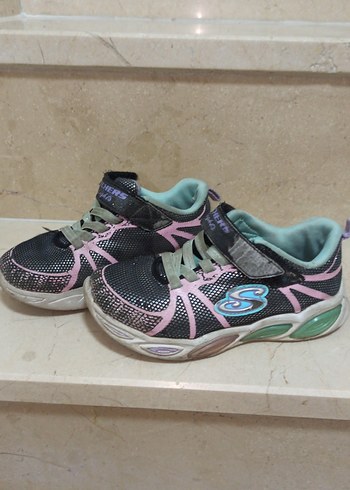 Kız Çocuk Renkli Yılan Desenli Spor Ayakkabı - Görsel 2