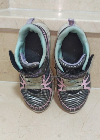 Kız Çocuk Renkli Yılan Desenli Spor Ayakkabı - Görsel 3