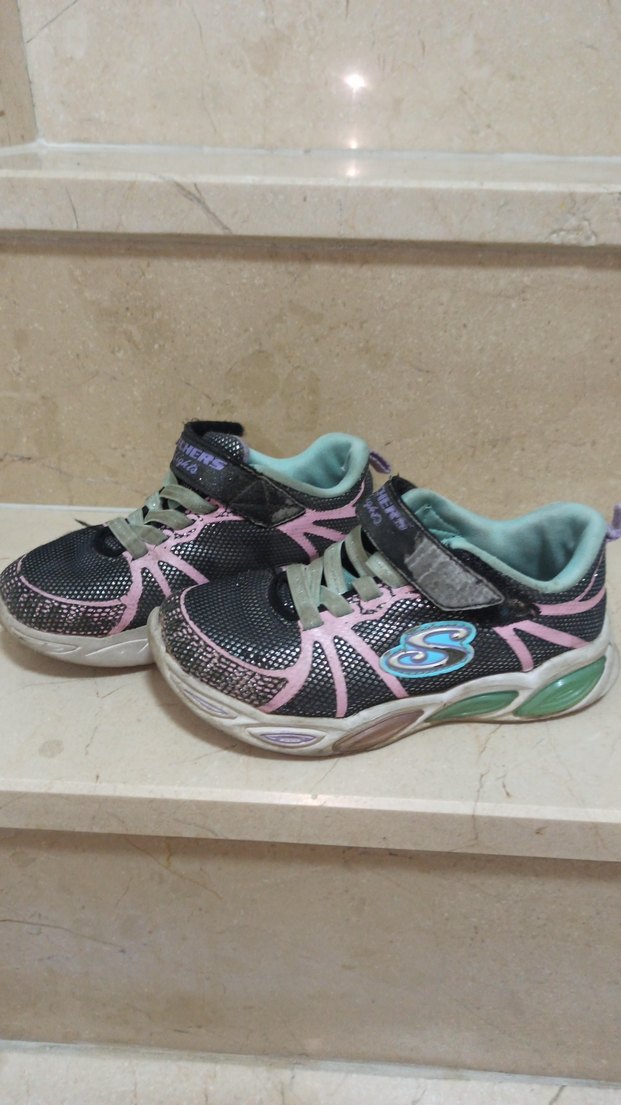 Kız Çocuk Renkli Yılan Desenli Spor Ayakkabı - Görsel 2