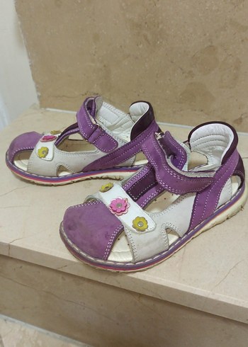 Kız Çocuk İlk Adım Ayakkabısı Mor Velcro - Görsel 2