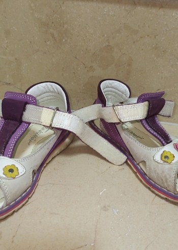 Kız Çocuk İlk Adım Ayakkabısı Mor Velcro - Görsel 3