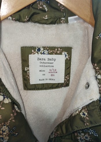 Kız Çocuk Nakışlı Düğmeli Koyu Kahverengi Mont - Görsel 3