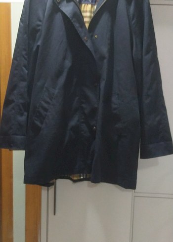Burberry Lacivert Midi Kadın Klasik Ceket