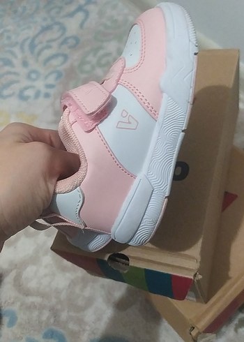 Kız Çocuk Pembe Cırt Cırtlı Spor Ayakkabı - Görsel 6