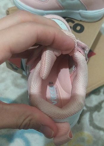 Kız Çocuk Pembe Cırt Cırtlı Spor Ayakkabı - Görsel 2