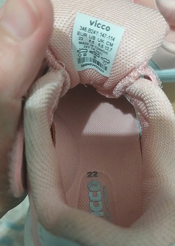 Kız Çocuk Pembe Cırt Cırtlı Spor Ayakkabı - Görsel 3