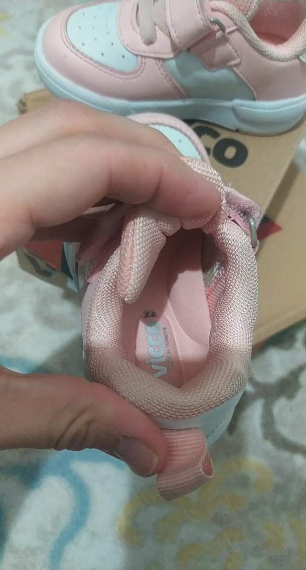 Kız Çocuk Pembe Cırt Cırtlı Spor Ayakkabı - Görsel 2