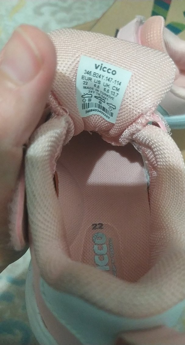 Kız Çocuk Pembe Cırt Cırtlı Spor Ayakkabı - Görsel 3