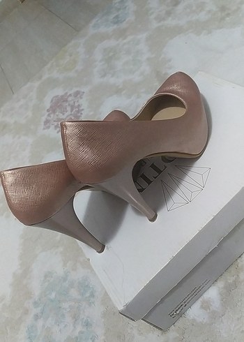 rose Parlak gizli platform Topuklu Kadın Ayakkabı - Görsel 4