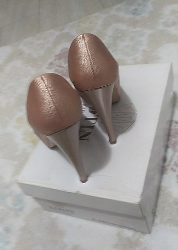 rose Parlak gizli platform Topuklu Kadın Ayakkabı - Görsel 3