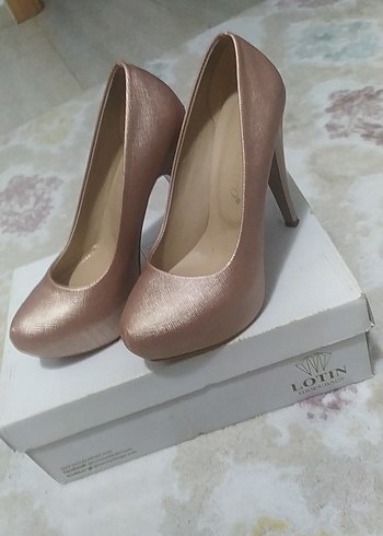 rose Parlak gizli platform Topuklu Kadın Ayakkabı - Görsel 2