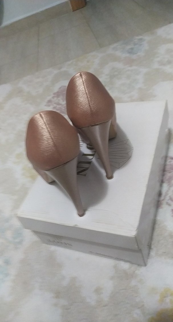 rose Parlak gizli platform Topuklu Kadın Ayakkabı - Görsel 3