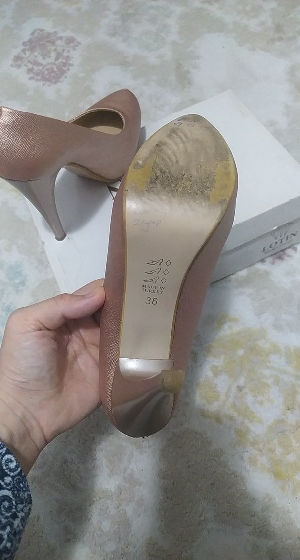 rose Parlak gizli platform Topuklu Kadın Ayakkabı - Görsel 5