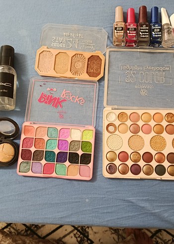 Çok Renkli Makyaj Paletleri ve Oje Seti son fiyat - Görsel 2