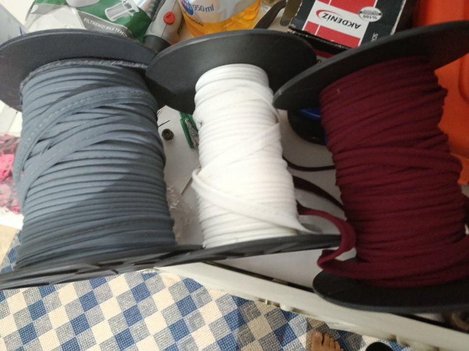 Bohem Tarzı Renkli İp Rulosu biye - Görsel 3