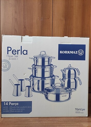 Beden gri Renk Korkmaz Perla Tencere Seti