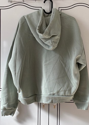 Yeşil Kapüşonlu Rahat Kesim Sweatshirt - Görsel 2