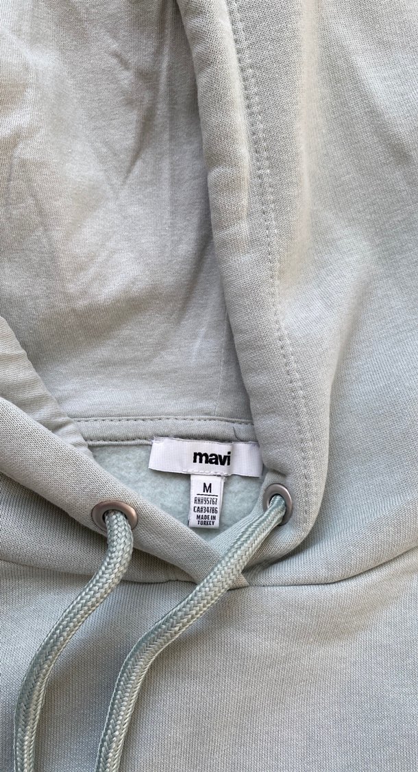 Yeşil Kapüşonlu Rahat Kesim Sweatshirt - Görsel 3