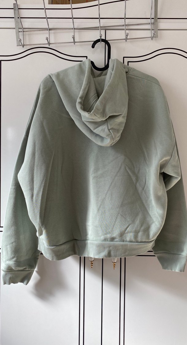 Yeşil Kapüşonlu Rahat Kesim Sweatshirt - Görsel 2