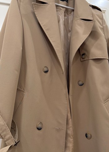 Bej Midi Kadın Trençkot - Görsel 2