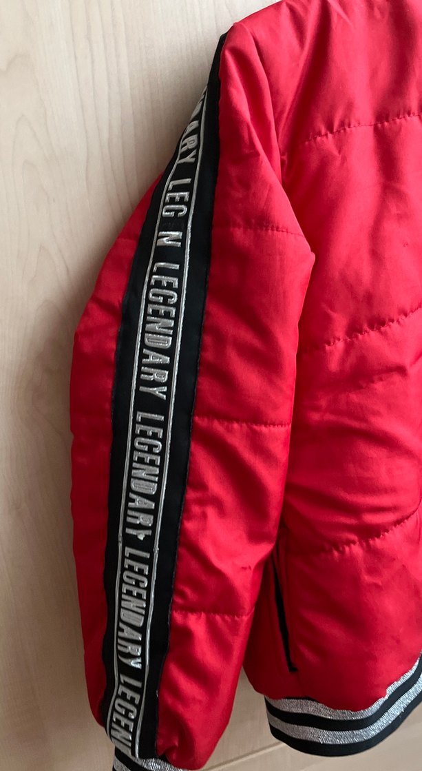 Kız Çocuk Kırmızı mont - Görsel 5