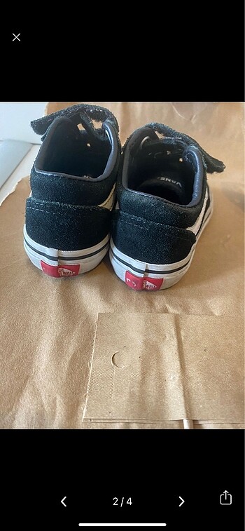 Vans 22,5 numara Vans orijinal kutusunda ayakkabı