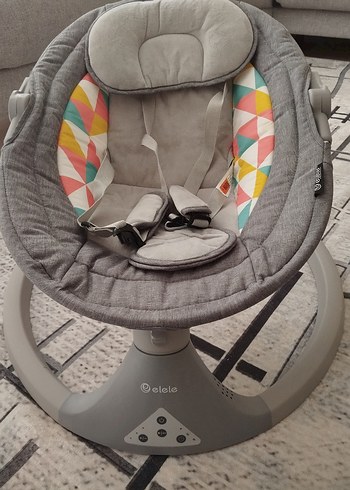 Elle Gri Bebek Beşiği ve Salıncak