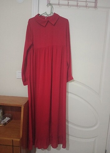 36 Beden kırmızı Renk Elbise 