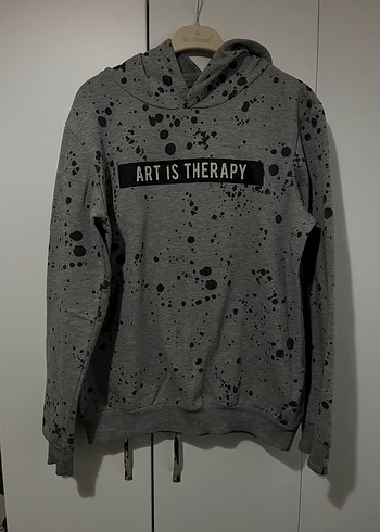 LC Waikiki Gri Kapüşonlu Erkek Sweatshirt
