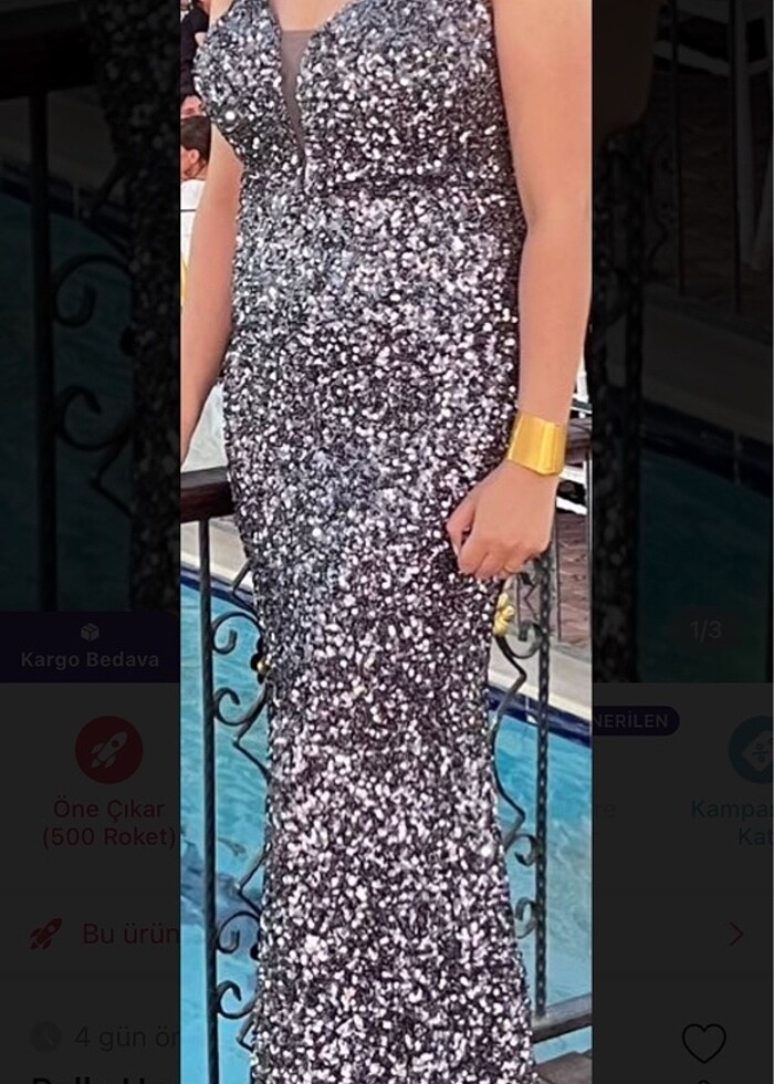 Pullu abiye - Görsel 2