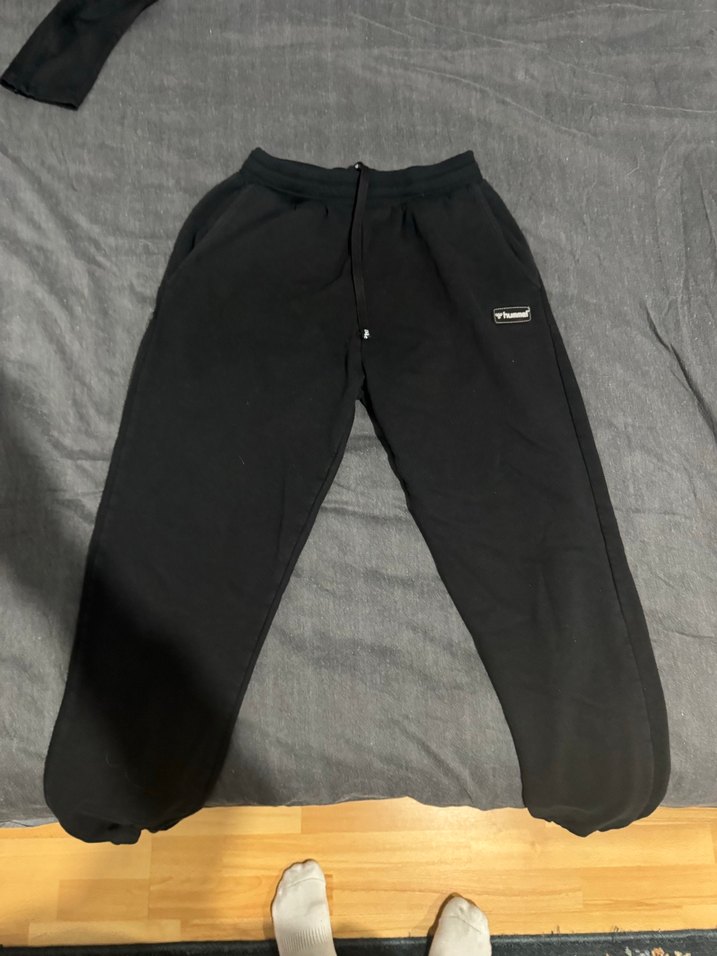 Hummel Siyah Rahat Kesim erkek Eşofman Altı - Görsel 2