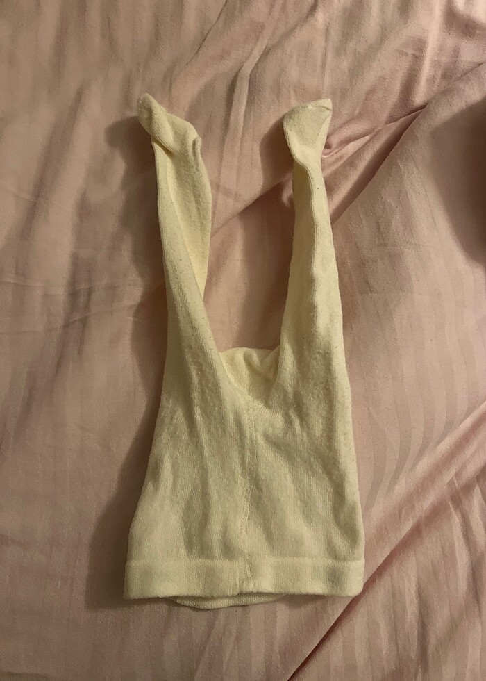 Bebek Krem Rengi Külotlu Çorap - Görsel 3