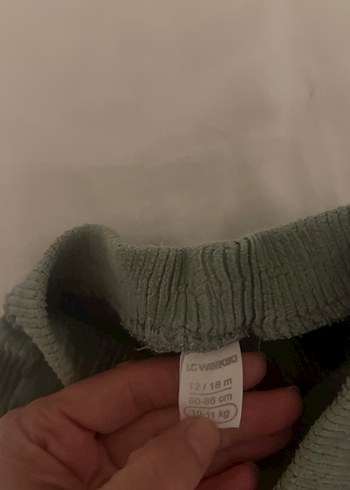 Kız Çocuk yeşil Pliseli Tayt - Görsel 2