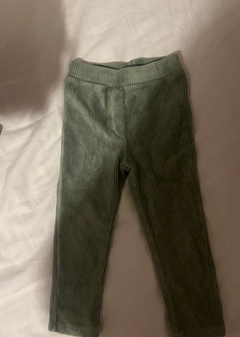 Kız Çocuk yeşil Pliseli Tayt - Görsel 5