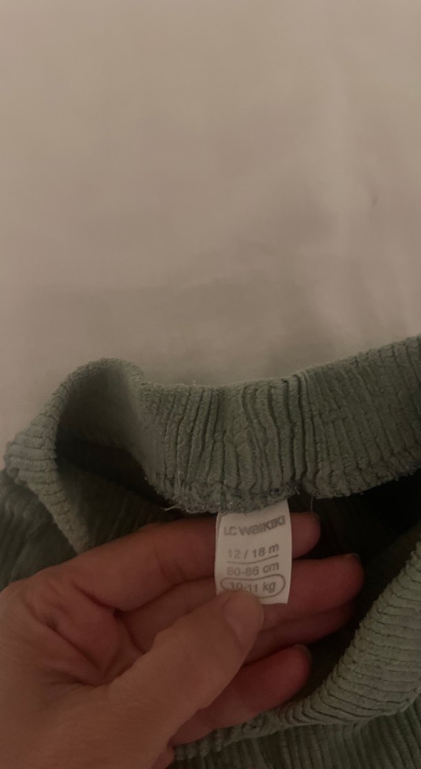 Kız Çocuk yeşil Pliseli Tayt - Görsel 2