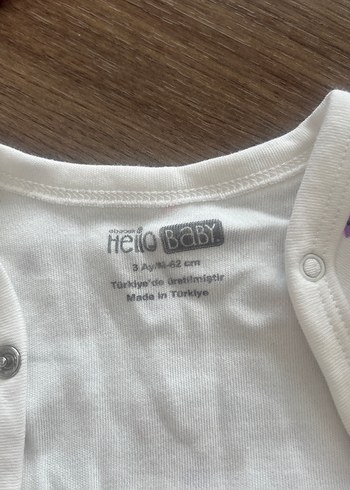 HelloBaby Hello Baby Beyaz Bebek Tulum