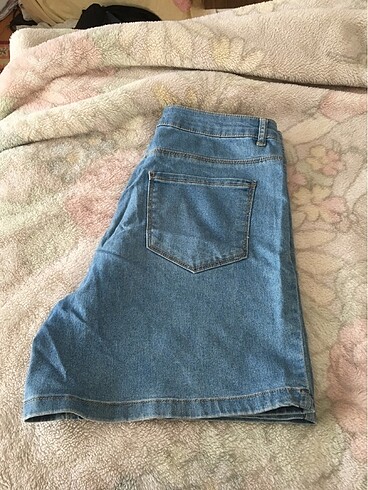 40 Beden mavi Renk Oversize Kot Şort