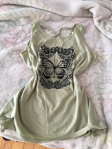 l Beden Sıfır Kol Oversize T-shirt
